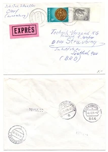 103137 - Eilbrief - Clervaux 3.3.1975 nach Straubing - Bild 1 von 1