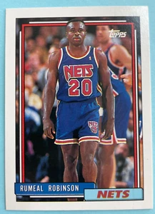 Baloncesto Topps 1992-93 #257 Rumeal Robinson - New Jersey Nets - Imagen 1 de 2