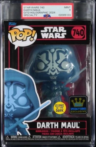 Darth Maul Star Wars 740 GITD ¡Funko Pop! Specialty Series Exclusivo PSA 9 COMO NUEVO - Imagen 1 de 3