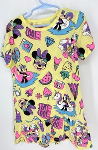Disney Minnie Mouse Daisy Duck Sz 6 Girl's Top tunic Shirt Summer Theme, 2234 - Picture 1 of 6