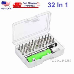 32 in 1 kleiner magnetischer Schraubendreher Set Torx Schraubendreher Profi Reparatur Werkzeug Kit - Bild 1 von 8