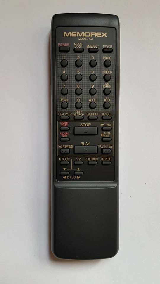 Remote control Memorex Model 93 original new video VCR RRMCG0912GESA Sharp - Image 1 of 1