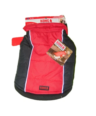 Kong Outerwear Black Red Puffer Jacket Xs New 12-14 Inch - Image 1 of 2