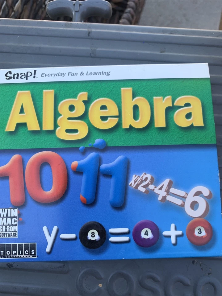 Snap Algebra Ages 11-15 Dual Platform Mac PC CD ROM Mathamatics Sealed New - Image 1 of 1