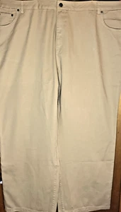 Woman Within natürliche Passform 100 % Baumwolle khaki Jeans Hose gerades Bein Größe 26W - Bild 1 von 4