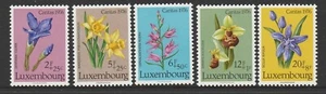 LUXEMBURGO - 1976 FONDO NACIONAL DE BIENESTAR conjunto de 5 MNH - Plantas protegidas - Imagen 1 de 1