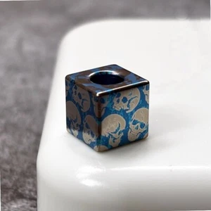 Titanium Keychain Parachute Cord Pendant Knife Lanyard EDC Bead Zipper Head Tool - Picture 1 of 8