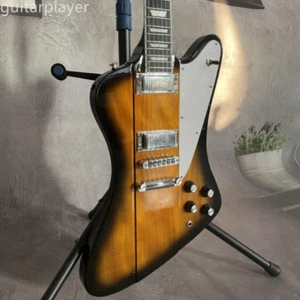 Vintage Sunburst Firebird E-Gitarre H-H Tonabnehmer Chrom Hardware kostenloser Versand - Bild 1 von 10