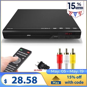 1080p DVD Player All Region Free DVD CD USB Player with AV+RCA Output US O1V2 - Picture 1 of 9