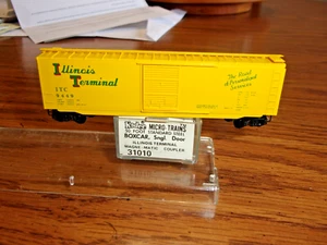 Micro-trains a 31010 N-scale Illinois Terminal Boxcar #9449 - Picture 1 of 2