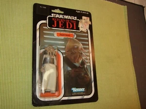 Vintage Star Wars ROTJ Squid Head 77 Figur Kenner Nr. 71590 Aufkleber 1983 RAR - Bild 1 von 12