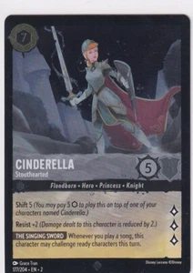 Ravensburger Disney Lorcana Floodborn English 177/204 Cinderella Super Rare Foil - Picture 1 of 1