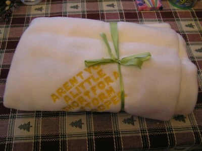 White Fleece 66x50" Throw Blanket AREN'T YOU A LITTLE SHORT FOR A STORM TROOPER? - Image 1 of 3