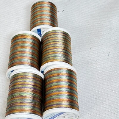 Sulky 40 wt rayon thread variegated Col.2243.- 850 yard spools lot of 5 - Image 1 of 4