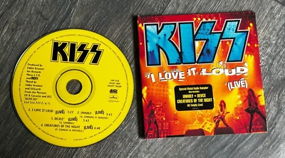 KISS CD I Love It Loud Live Radio Sampler PROMO Alive III Cardboard Sleeve USA - Image 1 of 4