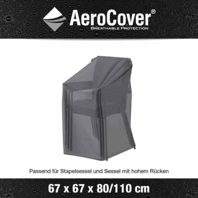 AeroCover 796-2 Stapelstuhlhülle 67x67xH80/110, anthrazit