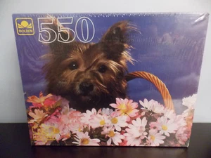 Golden 2 ~ 550 Pc Puzzles Puppy in Basket & Dolls and Blocks NIB - Picture 1 of 2
