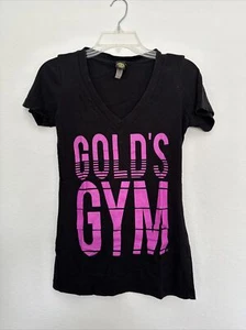 Gold's Gym Basic V-Neck T-Shirt Size S -Black- - Picture 1 of 2
