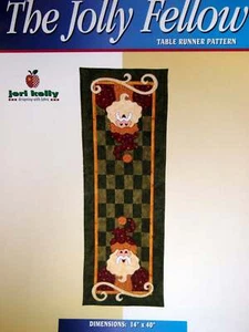 THE JOLLY FELLOW TISCHLÄUFER NÄHEN QUILT MUSTER 14" X 40 JERI KELLY #JK 304 - Bild 1 von 2