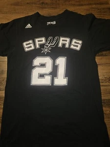 Adidas San Antonio Spurs Tim Duncan Jersey Shirt Size Medium Youth - Picture 1 of 5