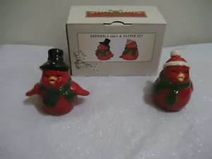 cardinals salt & pepper shakers, exclusively for cracker barrel store, brand new - Picture 1 of 7