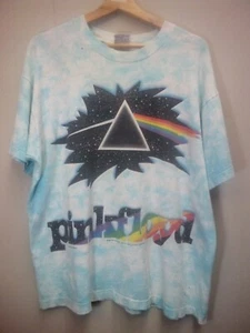Vintage 90's Pink Floyd "Off The Wall" 1994 T-Shirt OG Liquid Blue Tie Dye XL  - Picture 1 of 9