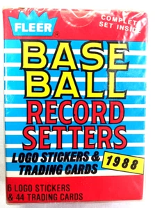 Fleer Baseball 1988 44 Karten mit Sticker Record Setters Boxed Set Sealed - Bild 1 von 8
