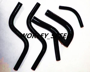 Black Silicone Radiator Hose For Aftermarket CR250  85 86 87 1985 1986 1987 - Picture 1 of 8