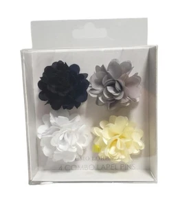 Umo Lorenzo Lapel Pins 4-Piece Multi Color DOES NOT COME IN BOX - LOOSE PINS NEW - Picture 1 of 4