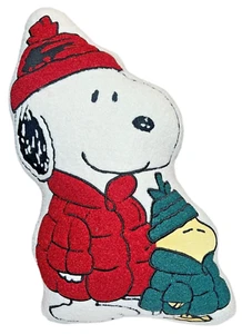 Peanuts Snoopy Woodstock Sherpa Pillow - Puffer Jacket NWT - Picture 1 of 3