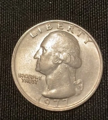 Rare 1977 Washington Quarter No Mint Mark - Image 1 of 2