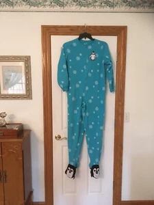 NICK & NORA PJS Footie Pajamas Fleece Footed Adult - Picture 1 of 6