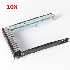 10PCS HP G8 Gen8 G9 651687-001 2.5" SFF SAS Tray Caddy DL380p avec puce LED - Photo 1/7