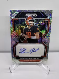 2023 Panini Prizm Draft Picks #RA-BPE Brandon Peters 2022 Prizm Auto MOJO 20/25 - Picture 1 of 2