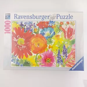 Ravensburger ABUNDANT BLOOMS Floral Flowers 1000 Piece Puzzle NEW - Picture 1 of 3