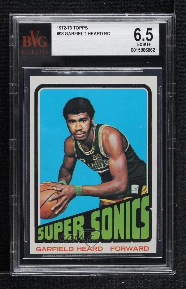 1972-73 Topps Gar Heard #98 BVG 6.5 Rookie RC - Image 1 of 2