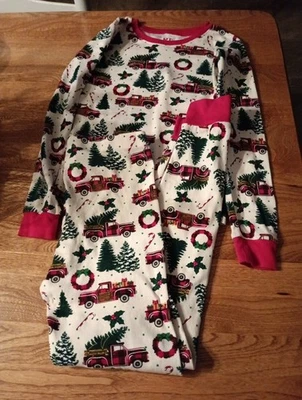 PJ Place boys size Size 12  Christmas truck pajamas Buffalo Plaid - Image 1 of 3
