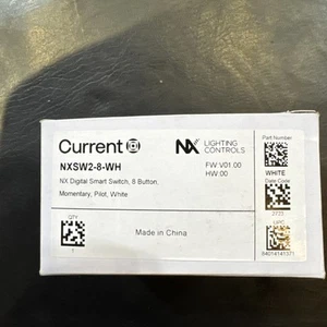 Current NXSW2-8-WH NX Lighting Controls/Digital Smart Switch, 8 Button - Picture 1 of 5
