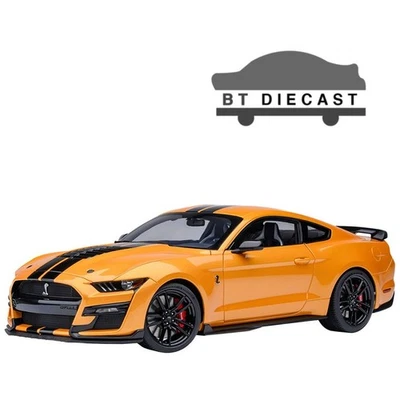 AUTOart FORD MUSTANG SHELBY GT 500 1/18 MODEL CAR CYBER ORANGE 73099 - Image 1 of 4