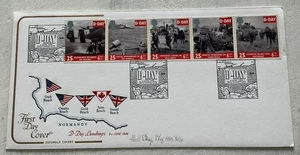 GB QEII 1994 D-Day Se-Tenant Cotswold Embossed FDC Southampton Map SHS Cat £12 - Picture 1 of 3