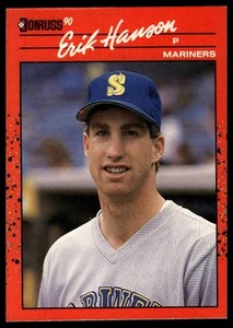 1990 Donruss #345 Erik Hanson - Picture 1 of 2