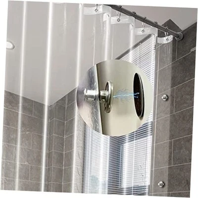 12 Hole 60x72 Shower Curtain Liner with 60"W x 72"L (Pack of 1) 8g.heavy-clear - Image 1 of 4