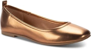 Zapatos planos de ballet Sun + Stone Avvery para mujer, bronce metálico talla 9M - Imagen 1 de 5