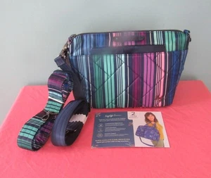 BORSA A TRACOLLA LUG FLARE 2 MULTI TRACOLLA LOVE STRIPE NUOVA - Foto 1 di 2