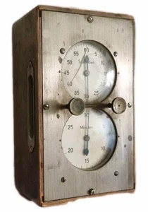 Antico cronometro meccanico sconosciuto della radio dell'Assia 1950 ca. - Foto 1 di 12