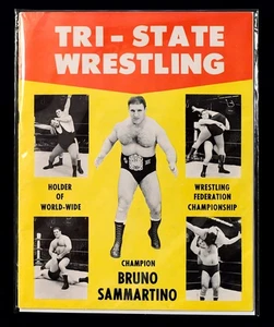 1960s Bruno Sammartino Tri-State Wrestling Program - Picture 1 of 1