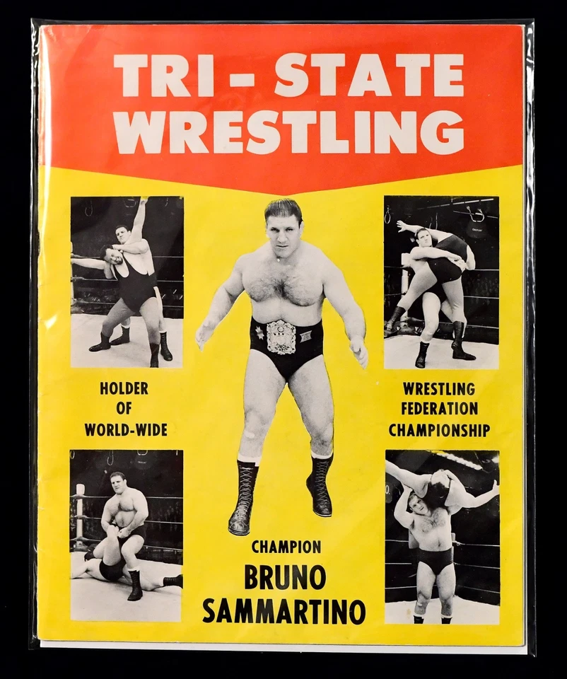 1960s Bruno Sammartino Tri-State Wrestling Program - Image 1 of 1