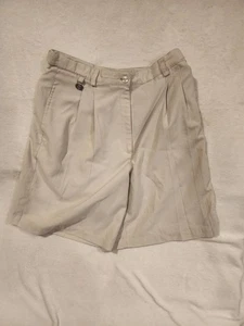 Pantalones Cortos Liz Golf POR Liz Claiborne Crema Beige Para Mujer Golf Chino Preppy Talla 12 - Imagen 1 de 8