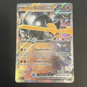 Iron Boulder ex 099/162 Holo Sv05: Temporal Forces Pokémon TCG NM 2024 - Picture 1 of 2