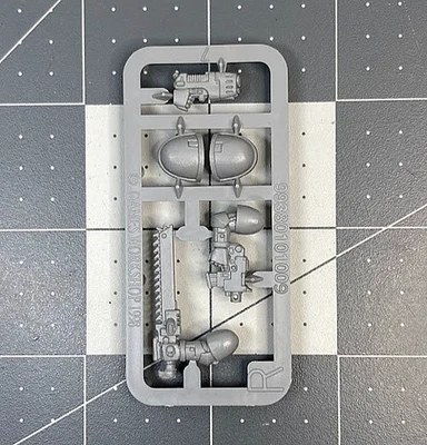 3rd Ed. 40K SERGEANT ASSAULT SPACE MARINE Sprue #3 plasma chainsword GW '98 AT25 - Image 1 of 2